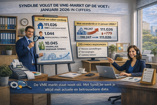Syndi.be volgt de VME-markt op de voet: januari 2026 in cijfers